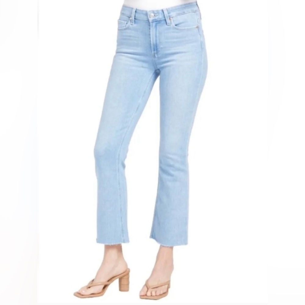 Paige Colette Crop Flair Light Wash jeans- Size 28
